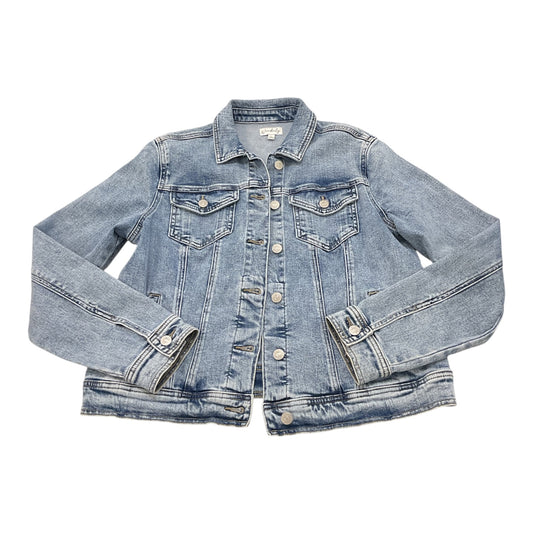 Jacket Denim By Wonderly In Blue Denim, Size:L