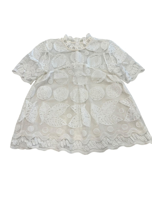 Blouse Ss By Hd In Paris In Ivory, Size:S
