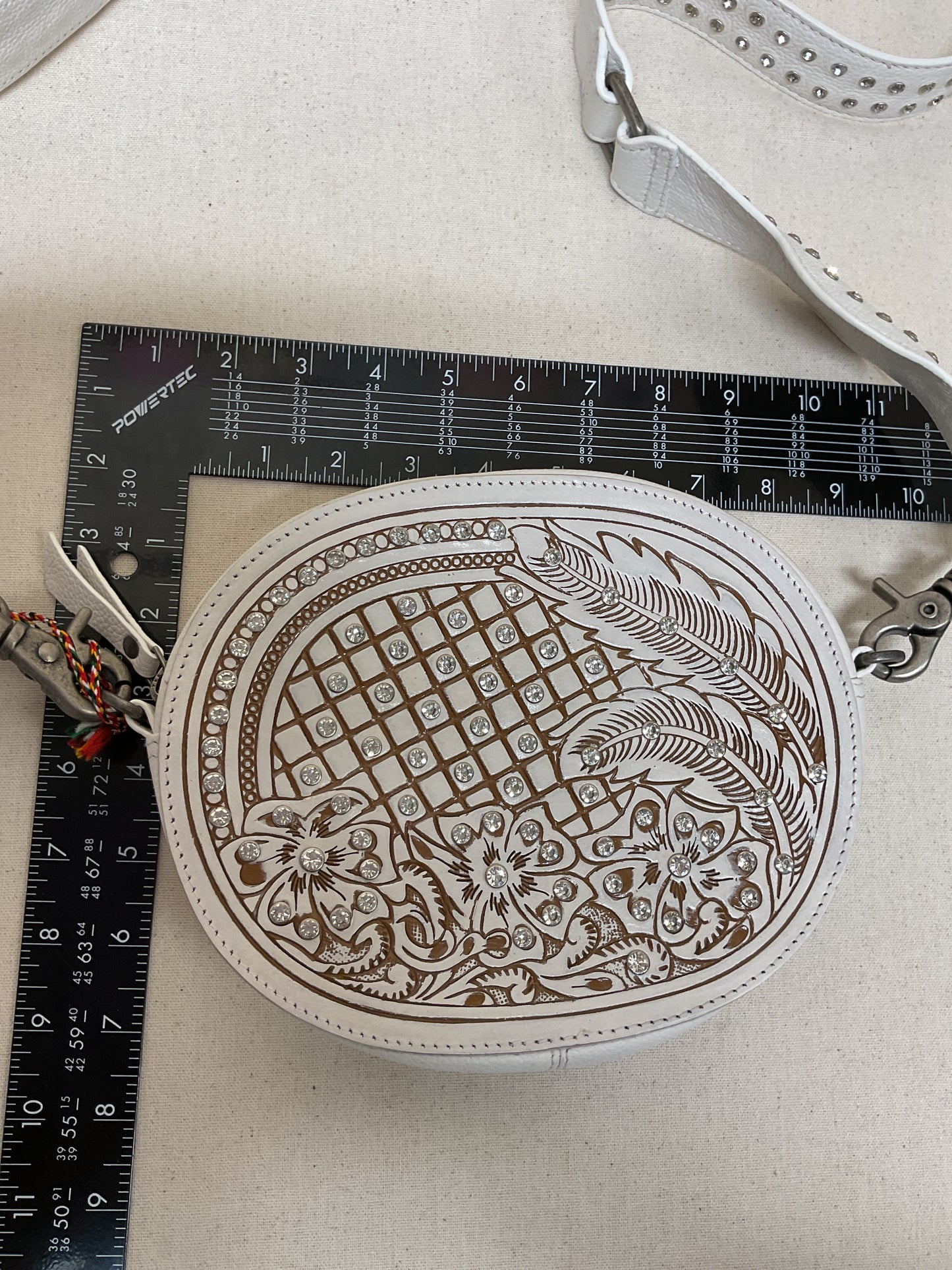 Crossbody By Myra In White, Size:Small