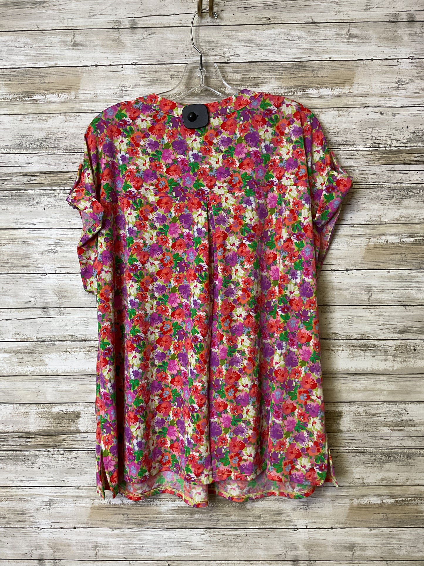 Top Ss By Clothes Mentor In Floral Print, Size:2X