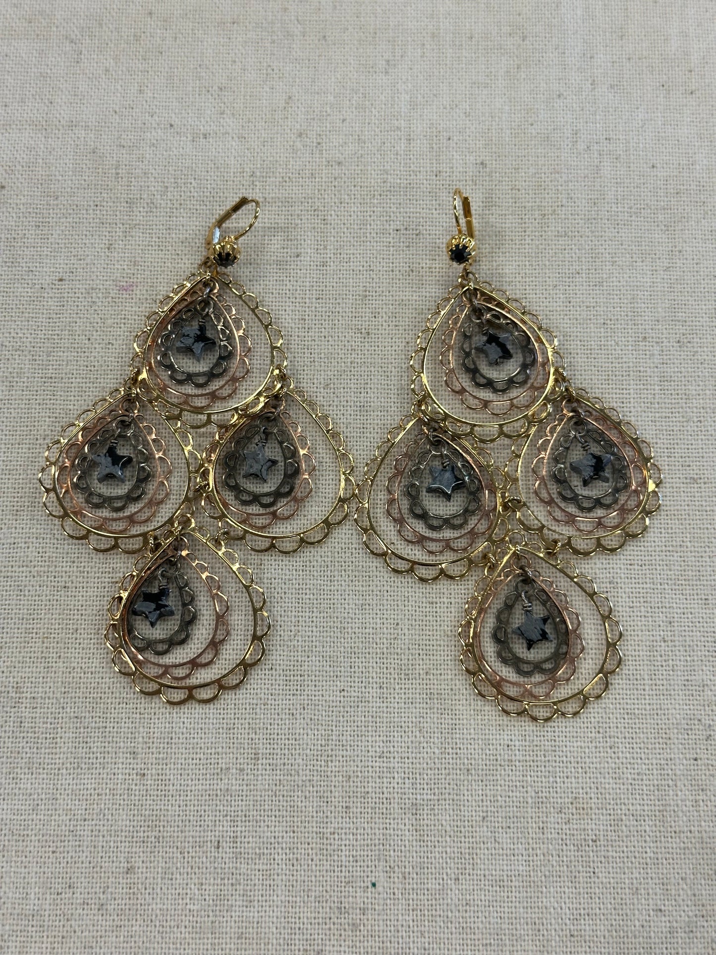 Earrings Statement By Cma In Gold