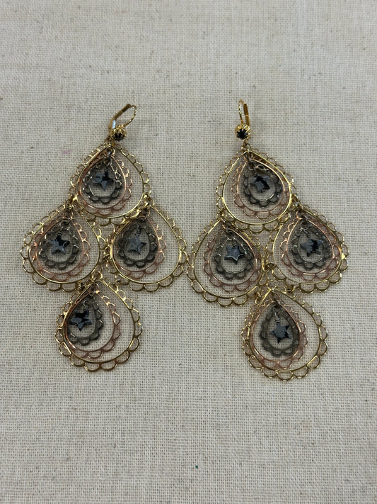 Earrings Statement By Cma In Gold