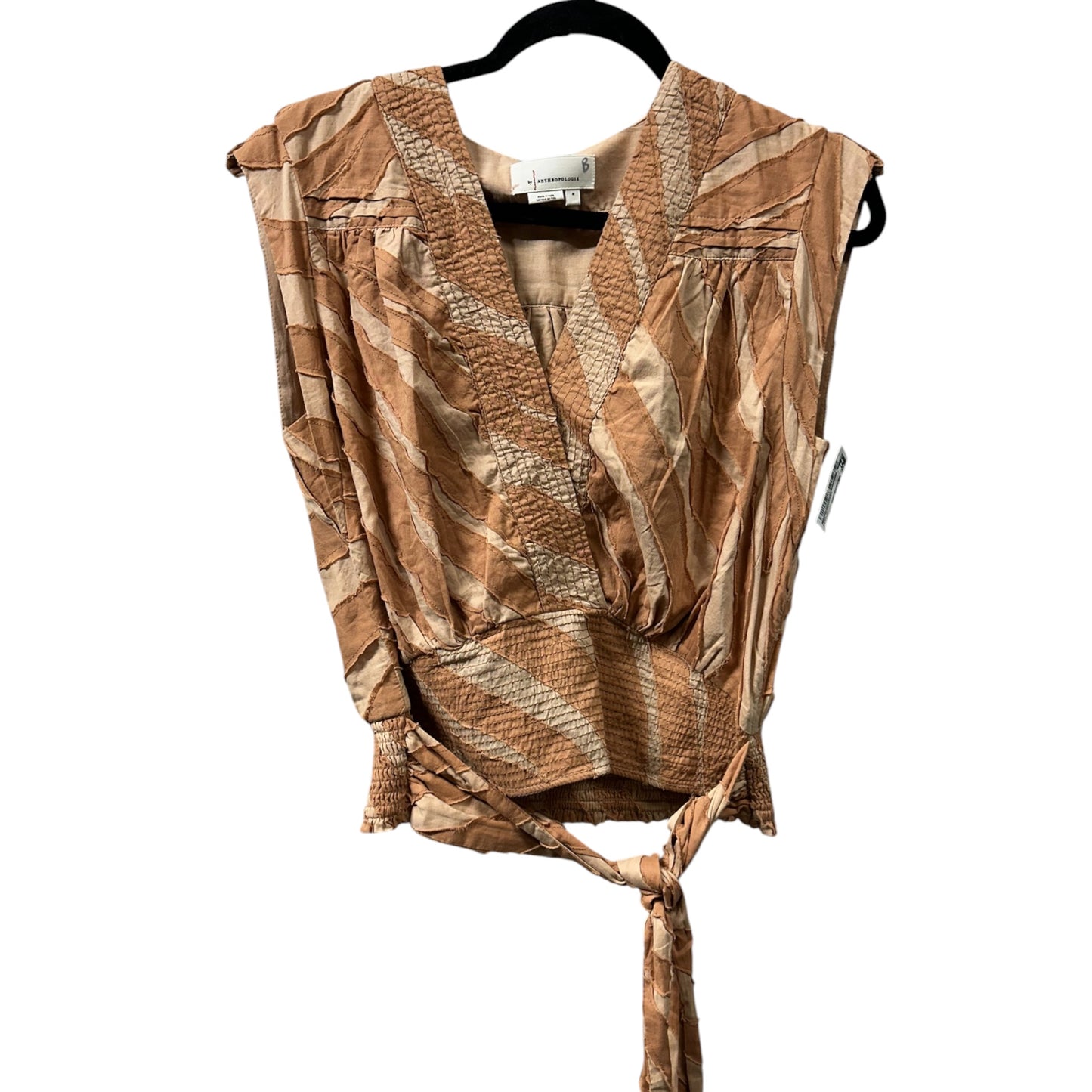 Top Sleeveless By Anthropologie In Orange, Size:M