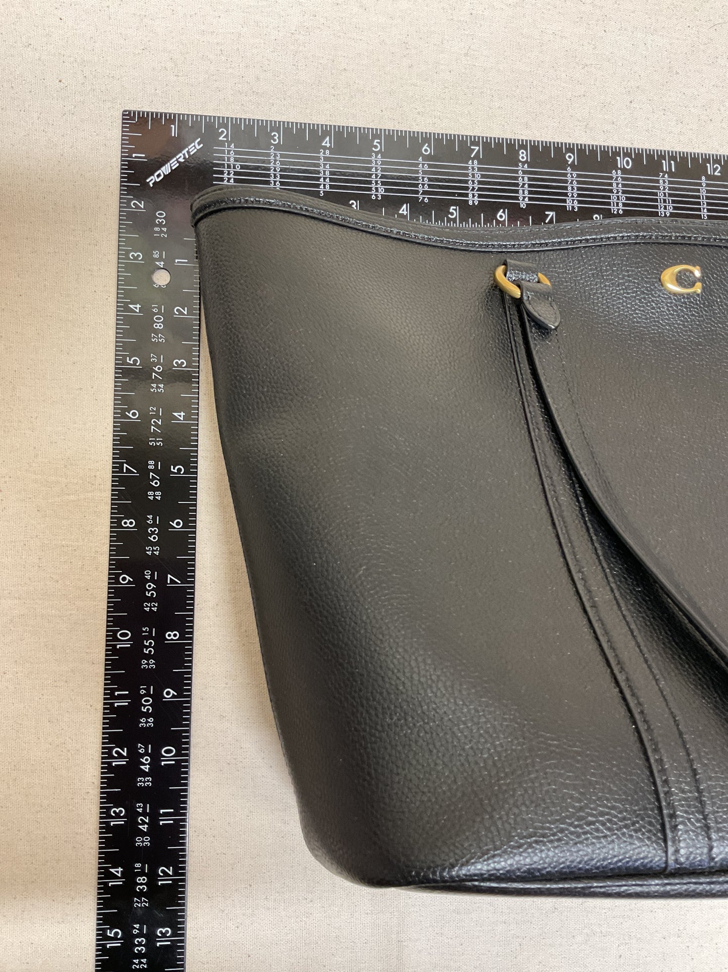 Tote Designer By Coach In Black, Size:Large
