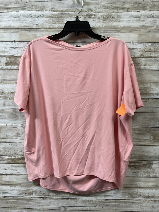 Athletic Top Ss By Lululemon In Pink, Size:M