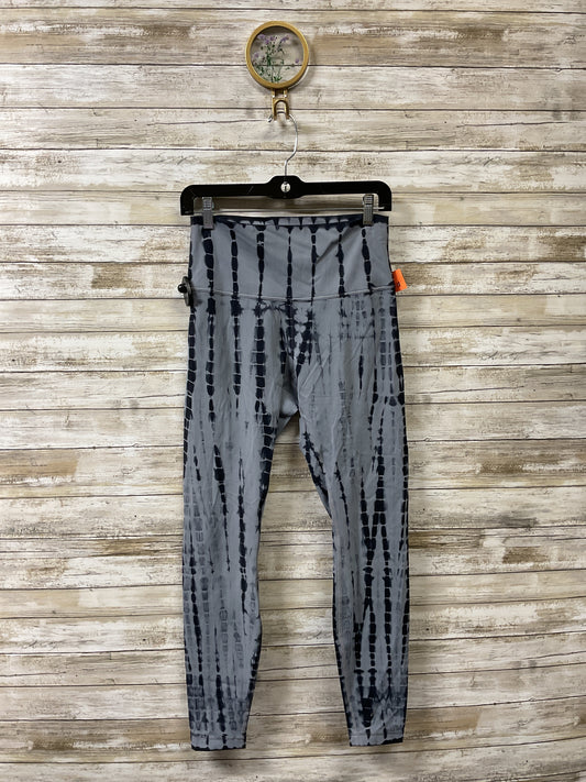 Athletic Leggings By Lululemon In Blue & Grey, Size:8