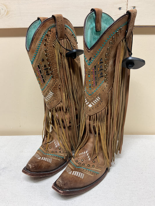 Boots Western By Corral In Brown, Size:8.5