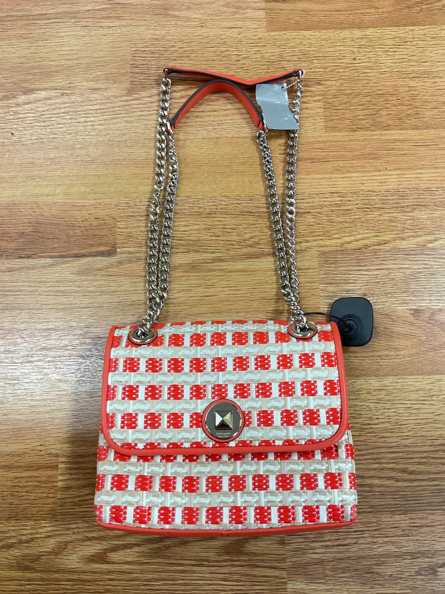 Crossbody Designer By Kate Spade In Orange & Tan, Size:Small