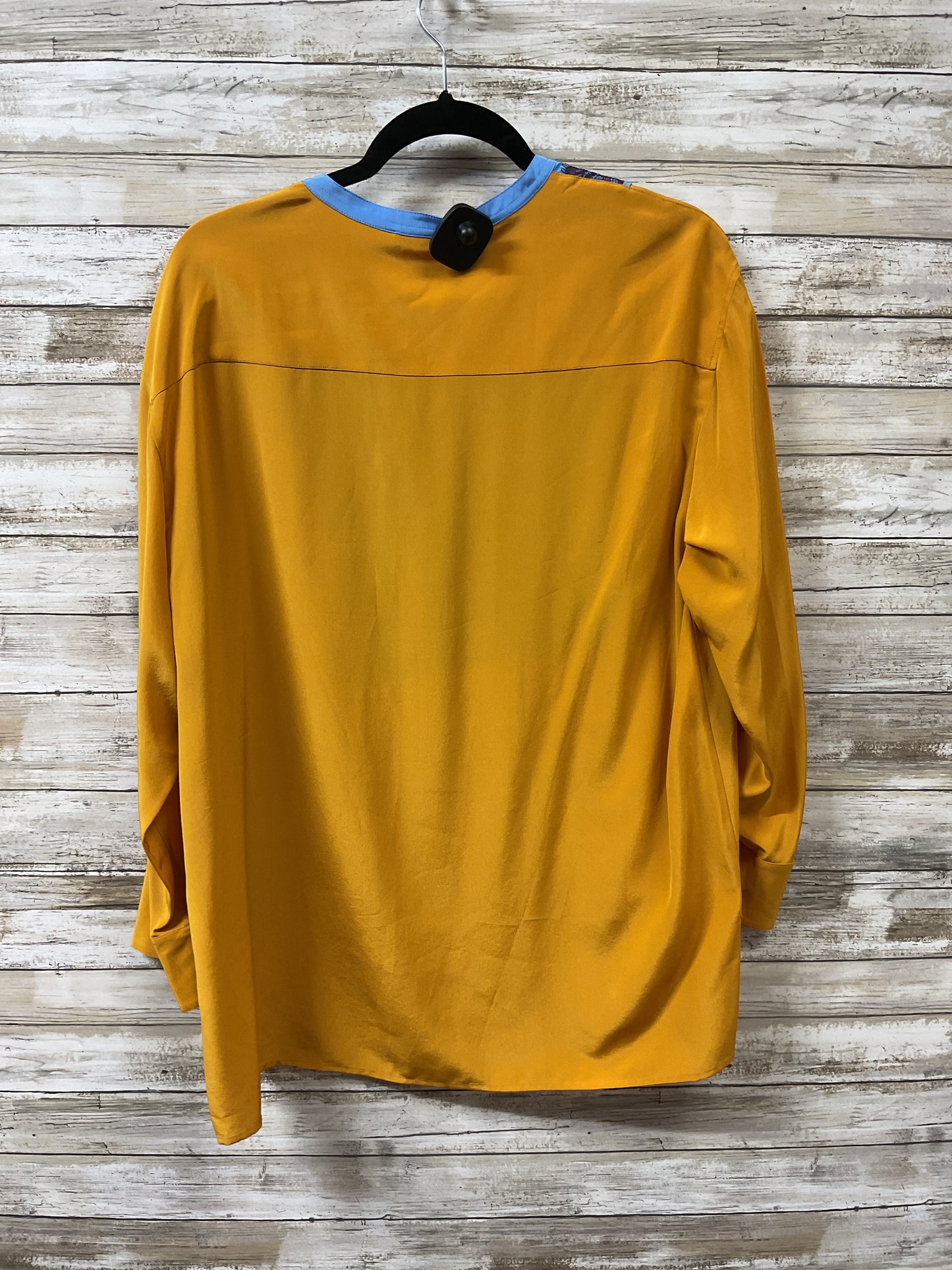 Tunic Designer By Tory Burch In Blue & Yellow, Size:8