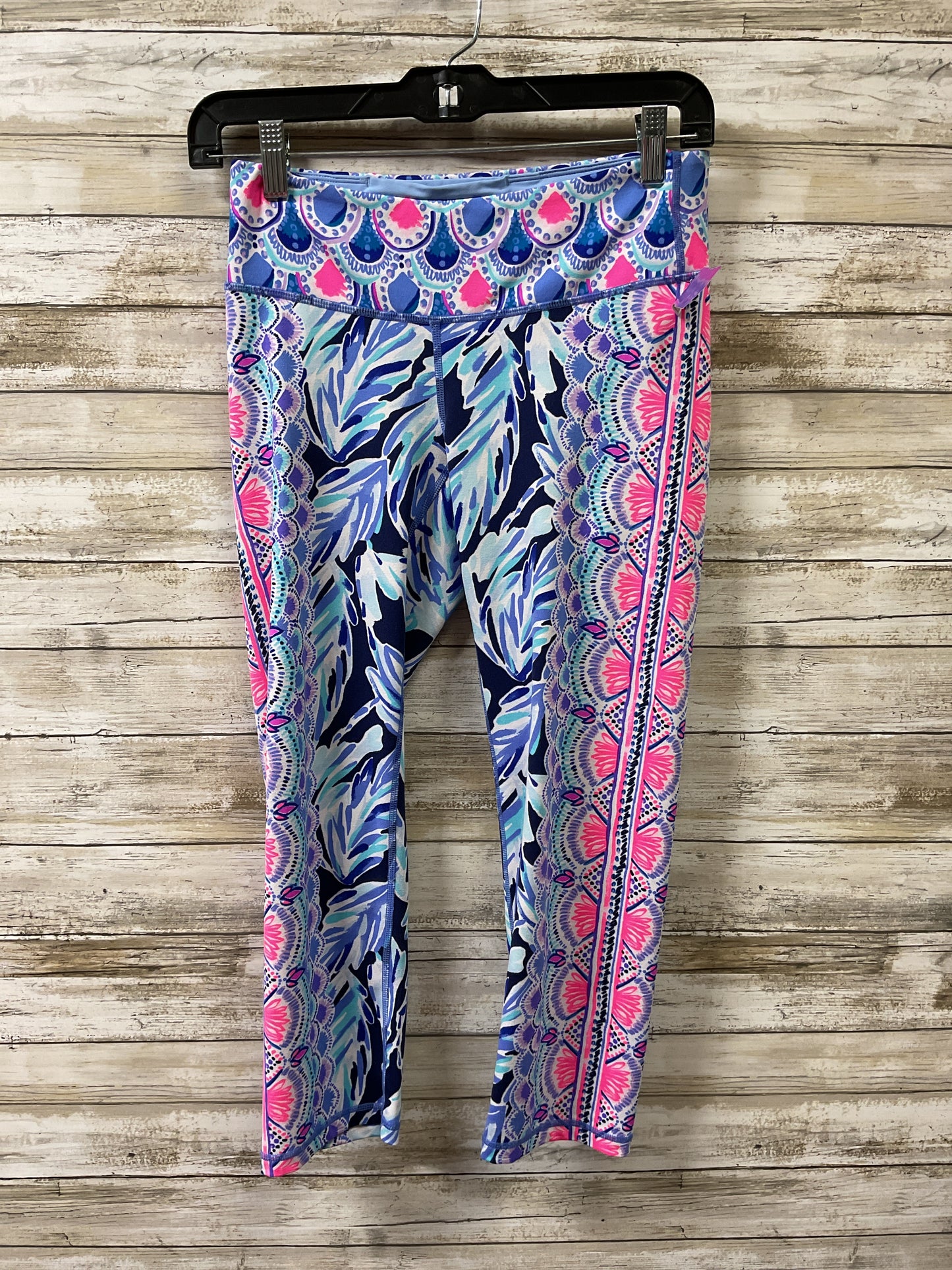 Athletic Leggings Capris By Lilly Pulitzer In Pink & Purple, Size:S