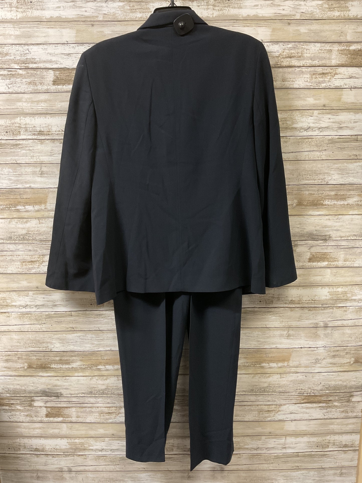 Blazer Luxury Designer By Giorgio Armani In Black, Size:12