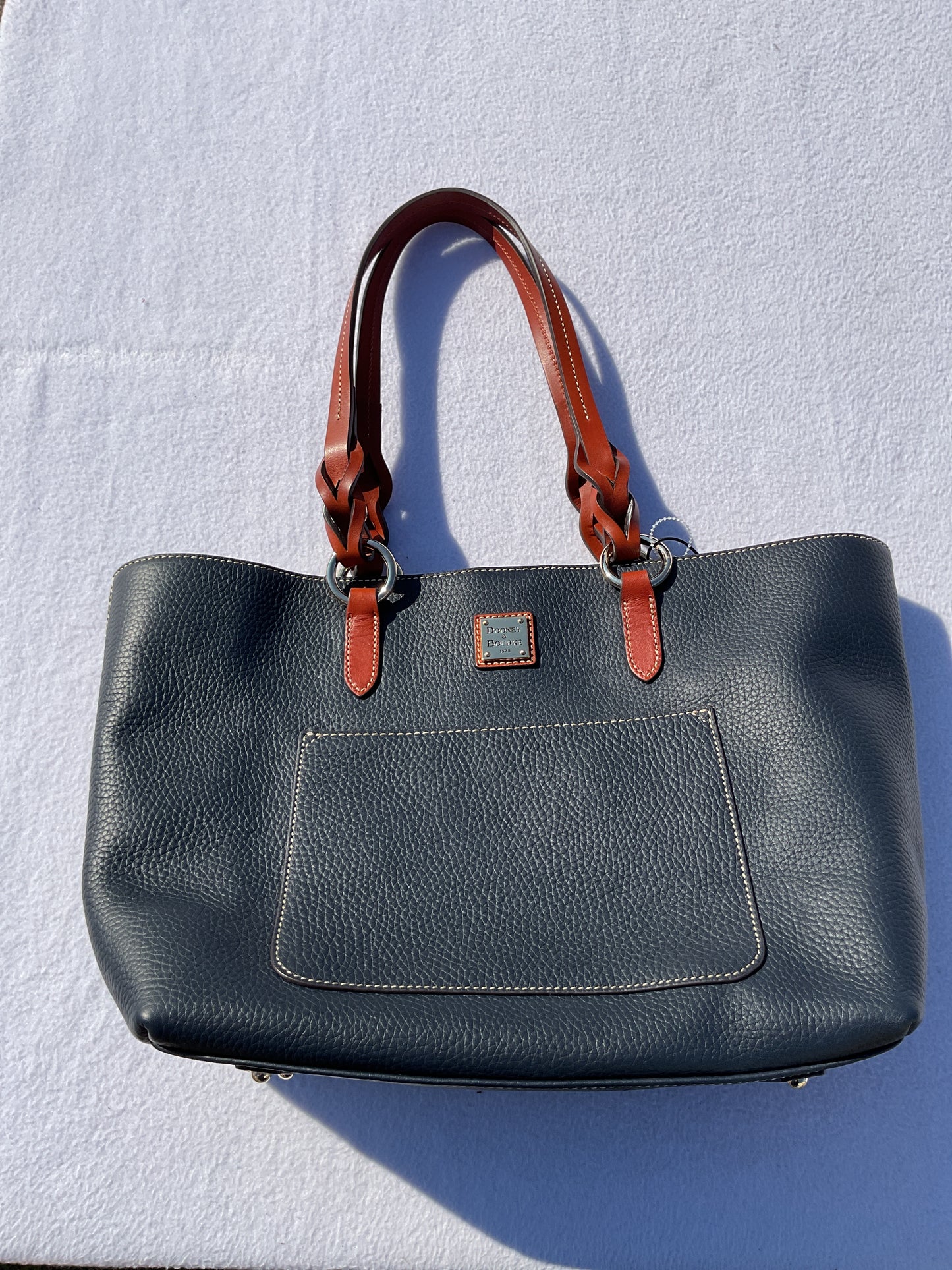 Handbag Designer By Dooney And Bourke In Navy, Size:Large