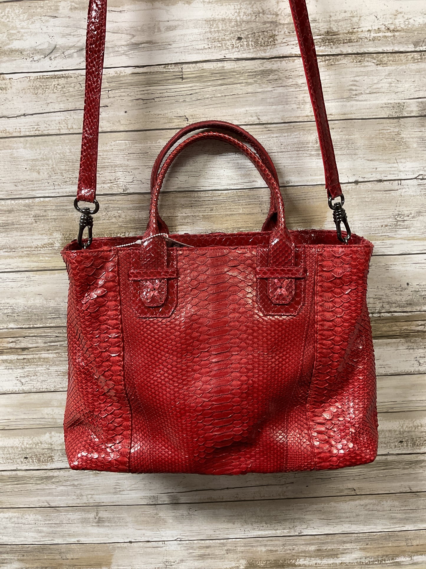 Handbag Leather By Cma In Red, Size:Medium