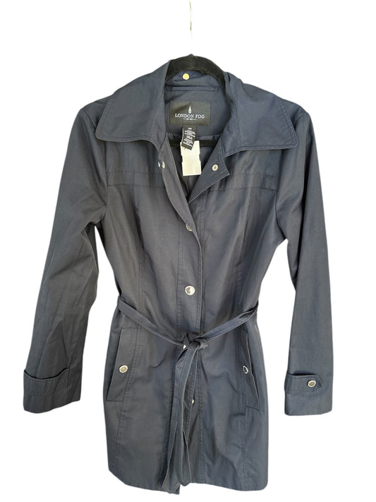 Coat Raincoat By London Fog In Navy, Size:S