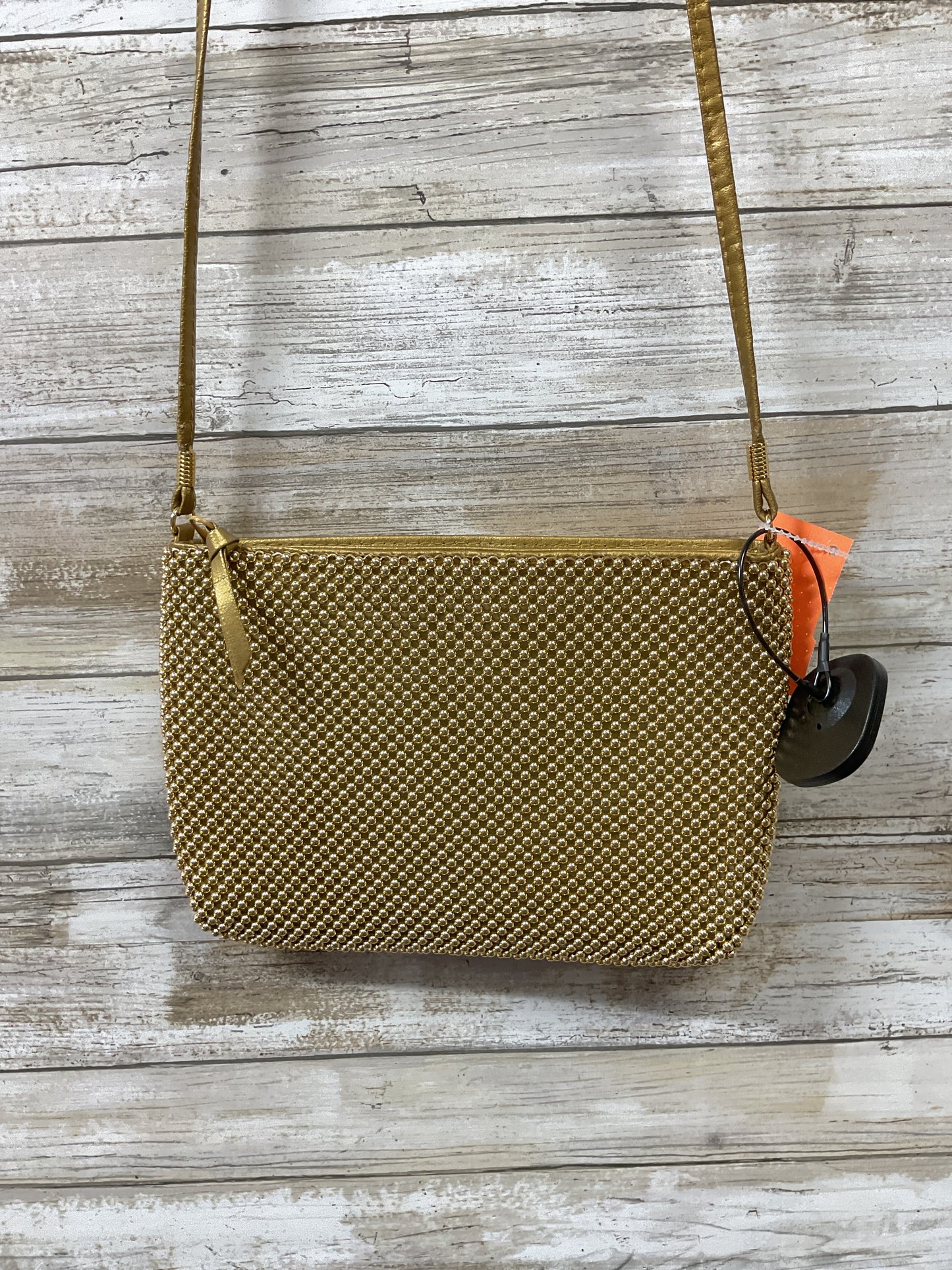 Crossbody By Clothes Mentor In Gold, Size:Small