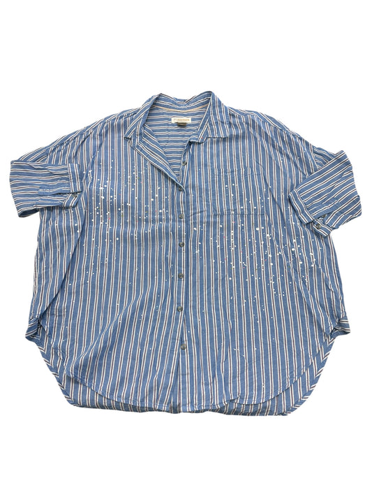 Blouse 3/4 Sleeve By Pilcro In Striped Pattern, Size:M