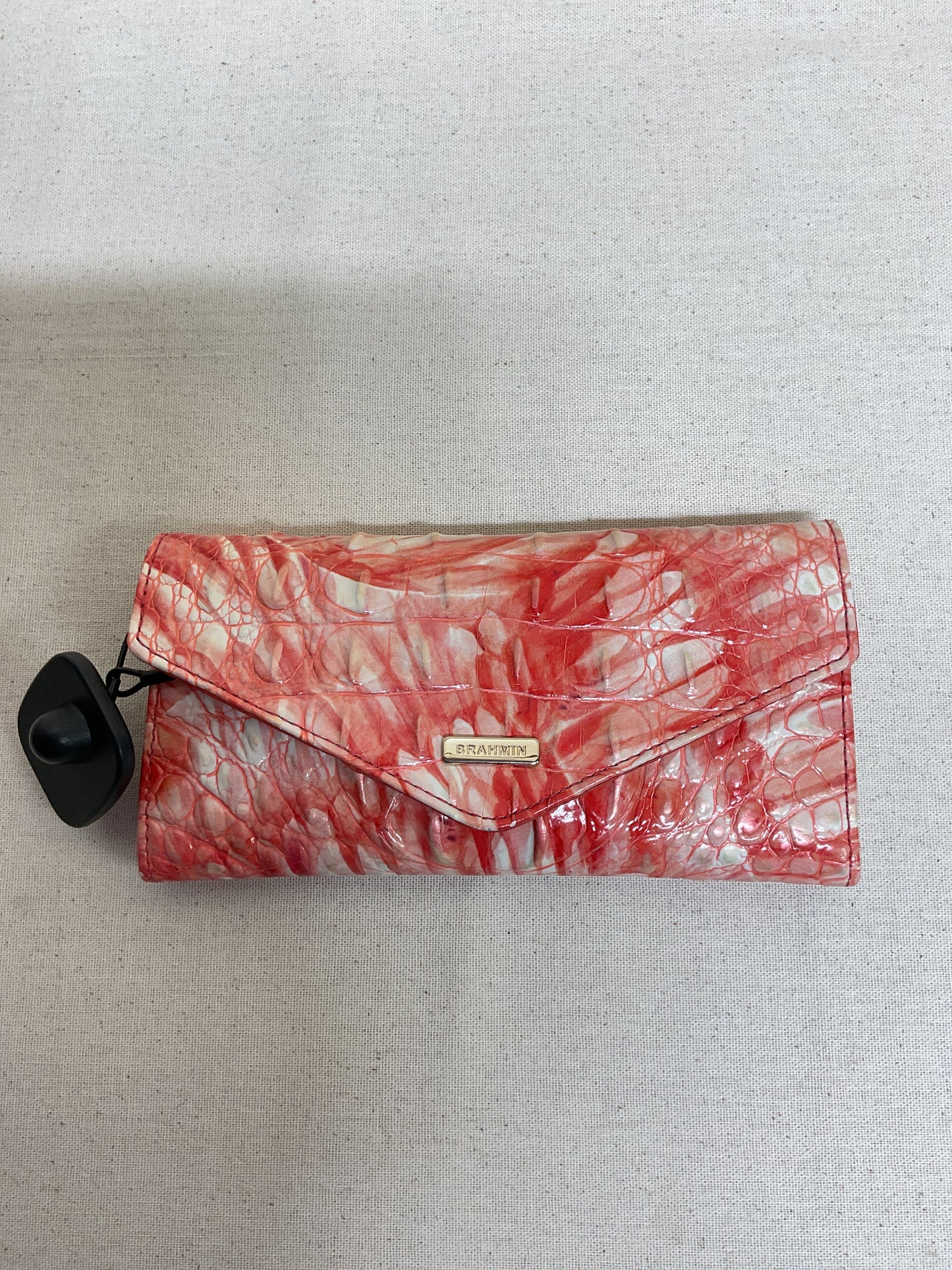 Wallet Designer By Brahmin In Orange, Size:Large