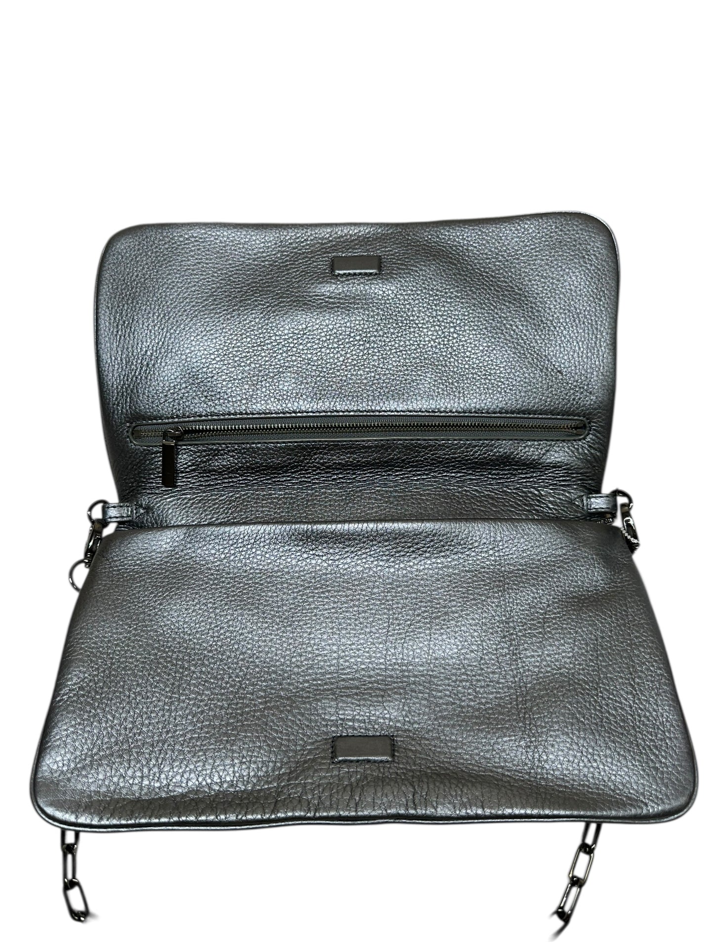 Handbag Designer By Tory Burch In Grey, Size:Medium