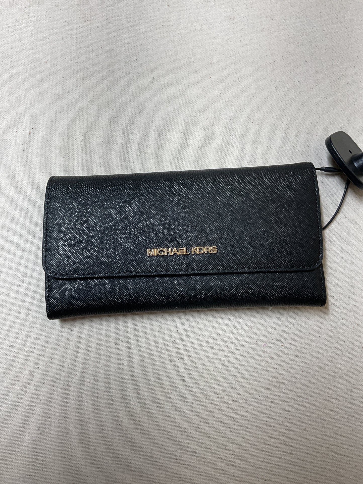 Wallet Designer By Michael Kors In Black, Size:Medium