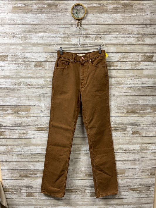 Jeans Straight By Ulla Johnson In Tan, Size:0