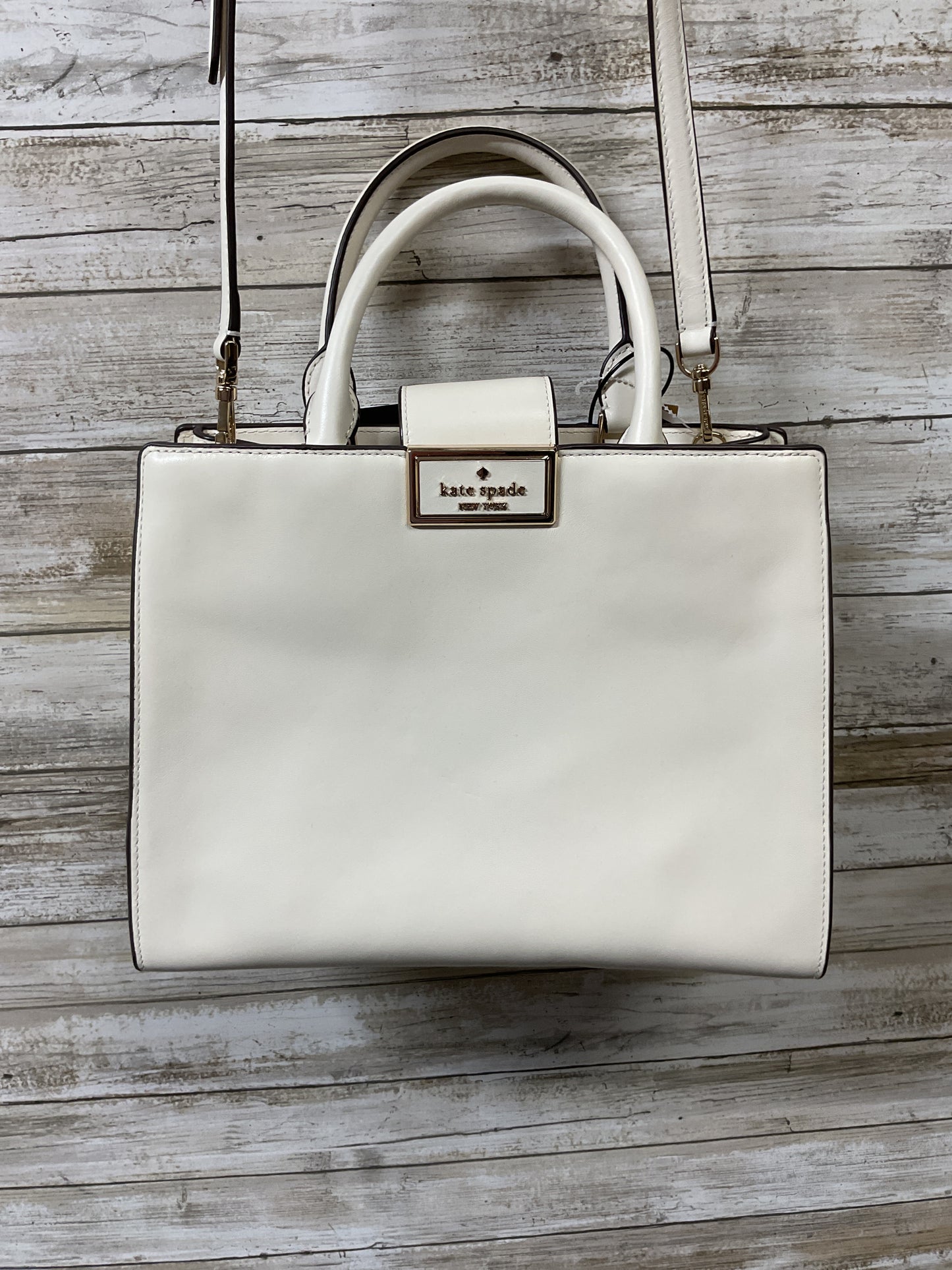 Handbag Designer By Kate Spade In Cream, Size:Medium