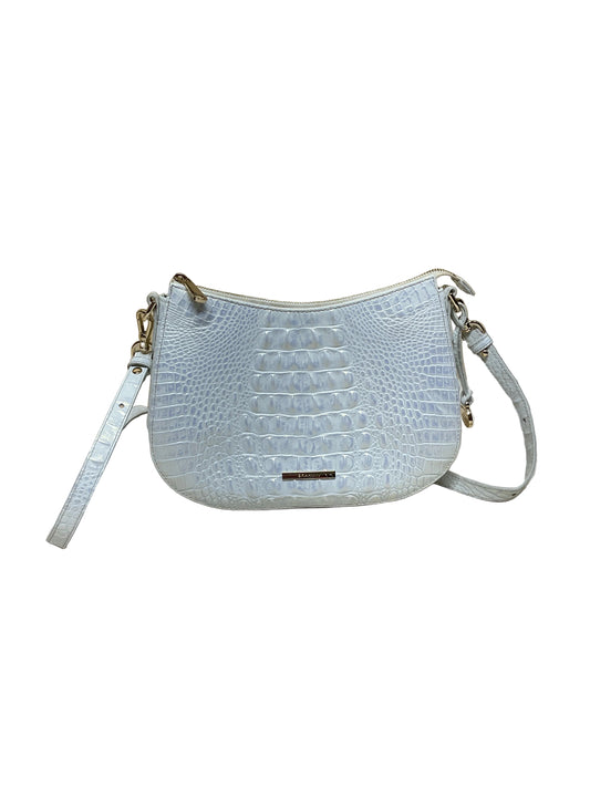 Crossbody Designer By Brahmin In White, Size:Medium