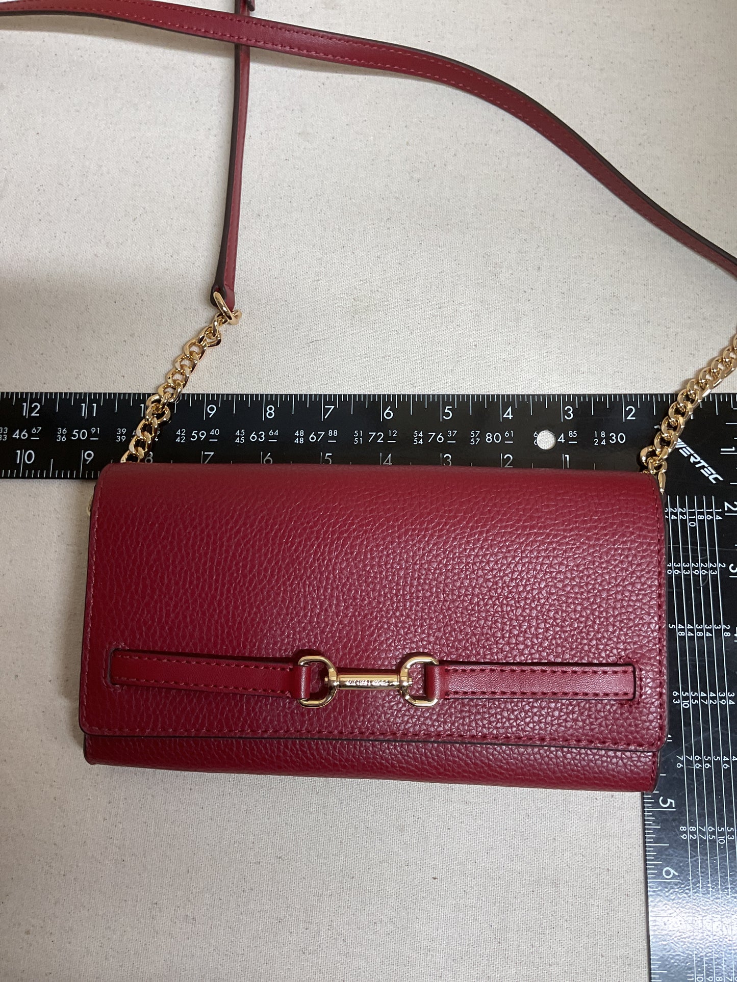 Crossbody Designer By Michael Kors In Red, Size:Small