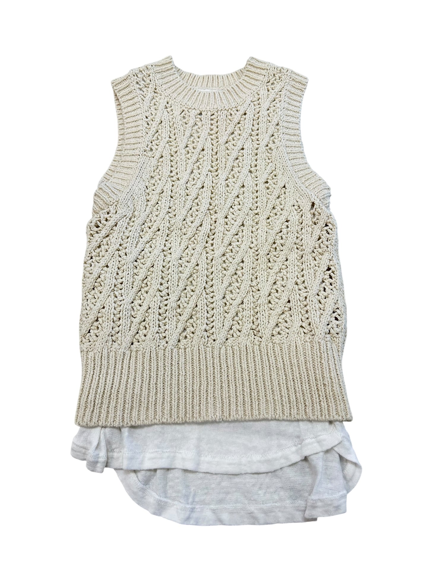 Top Sleeveless By Cma In Beige, Size:Xs
