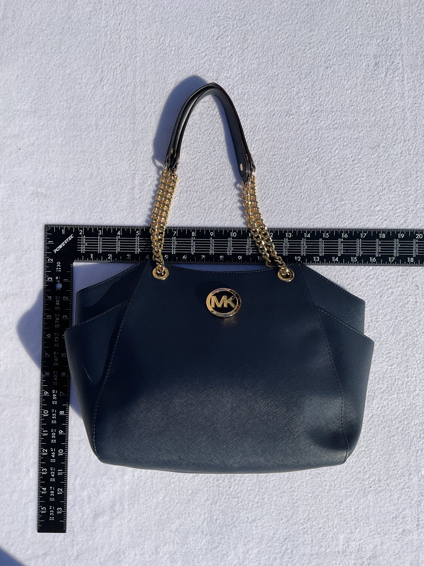 Handbag Designer By Michael Kors In Navy, Size:Medium