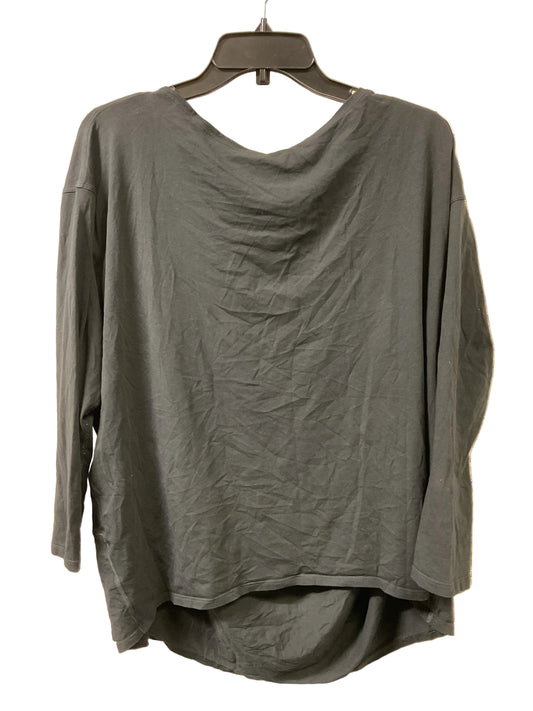 Athletic Top Ls Crewneck By Lululemon In Black, Size:18