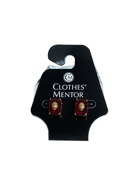 Earrings Designer By Kurt Geiger In Gold & Pink