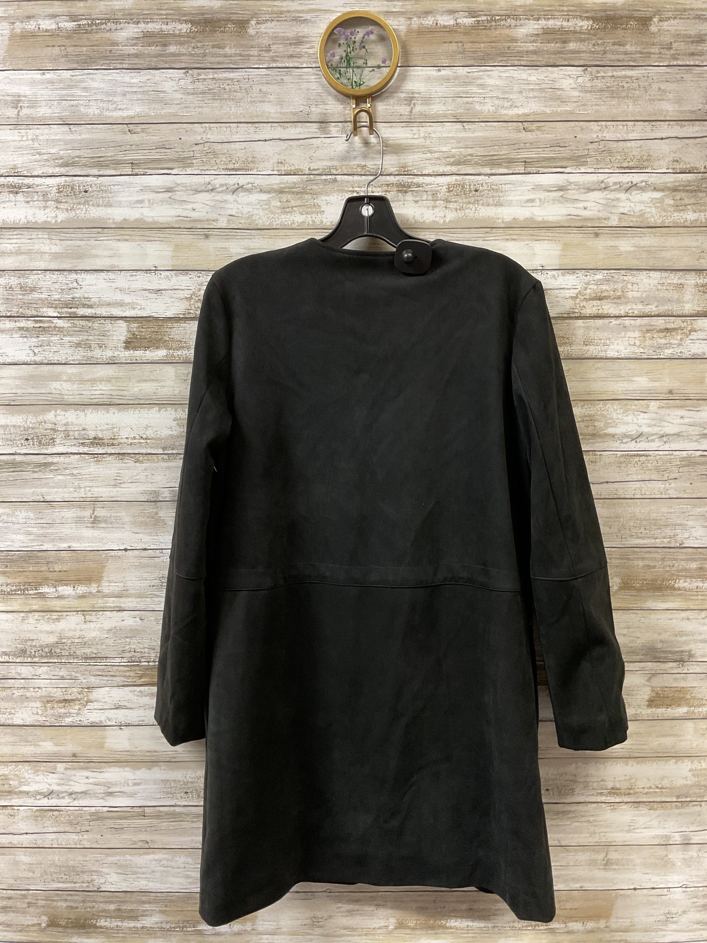 Coat Trench Coat By Calvin Klein In Black, Size:M