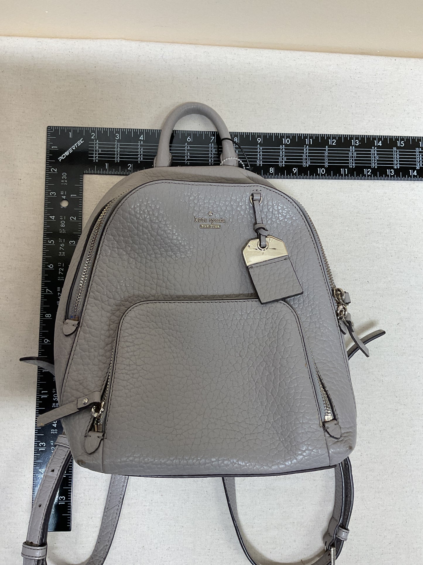 Backpack Designer By Kate Spade In Grey, Size:Medium