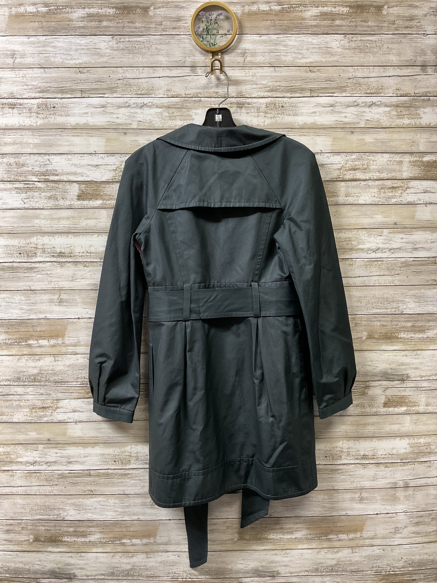 Coat Trench Coat By Cmc In Grey, Size:0