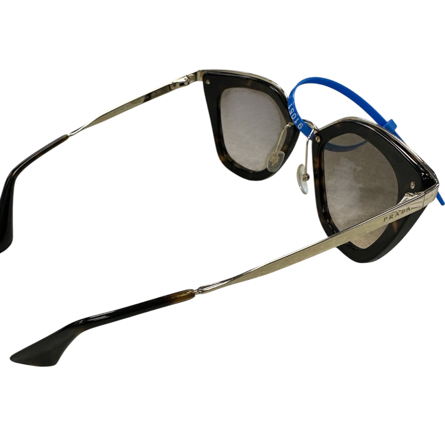 Sunglasses Luxury Designer By Prada In Tortoise Shell Print, Size: