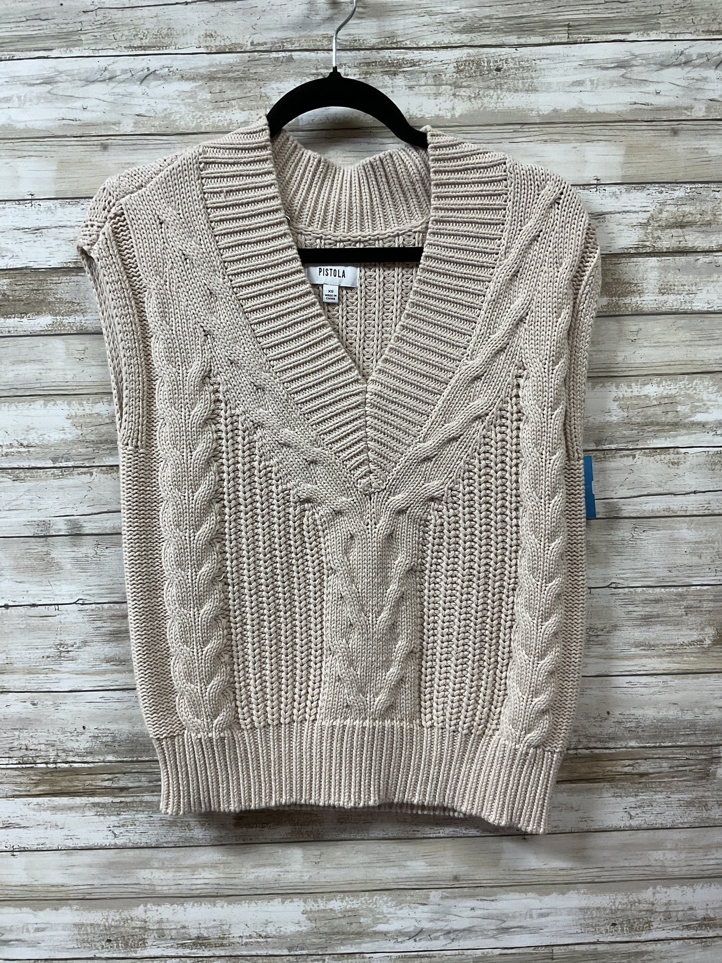Vest Sweater By Pistola In Cream, Size:Xs