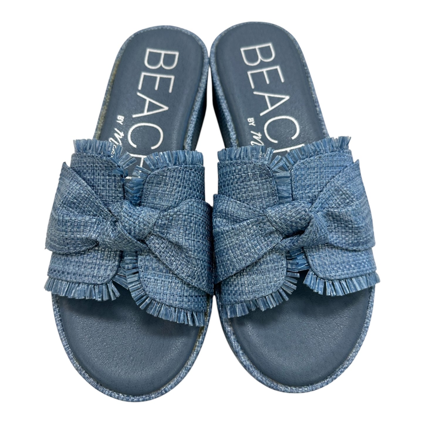 Sandals Heels Platform By Matisse In Blue, Size:8