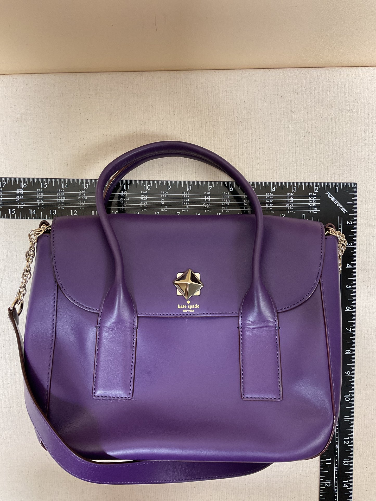 Handbag Designer By Kate Spade In Purple, Size:Medium