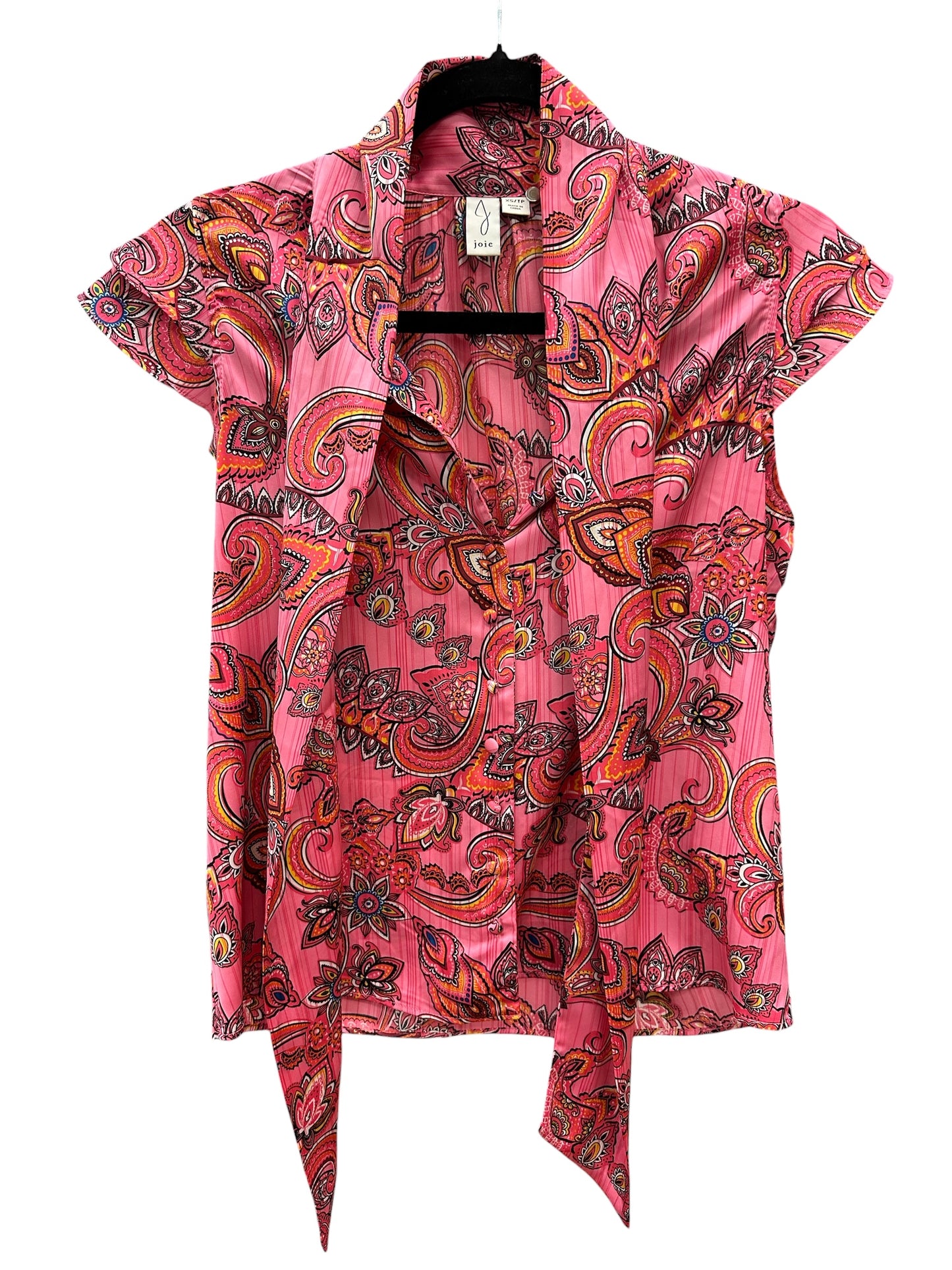 Blouse Ss By Joie In Pink, Size:Xs