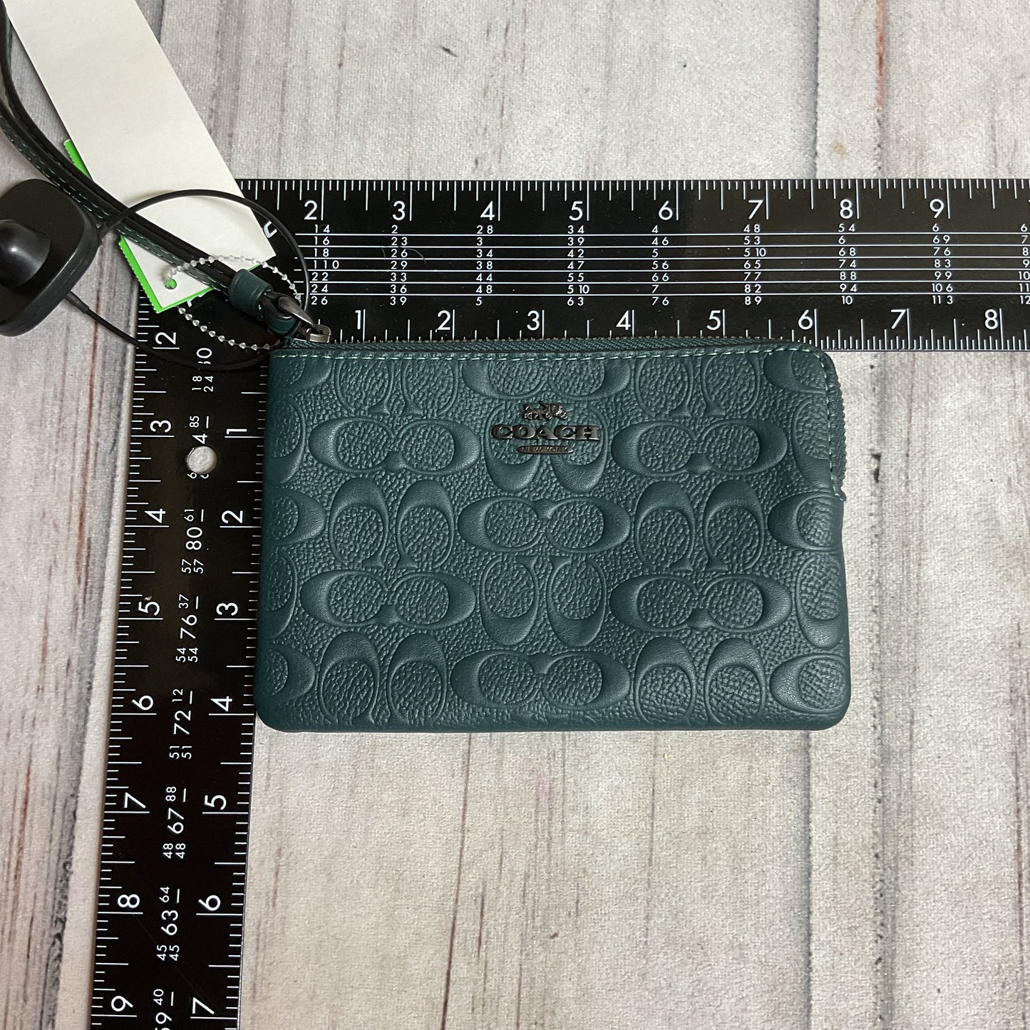 Wristlet Designer By Coach In Green, Size:Small