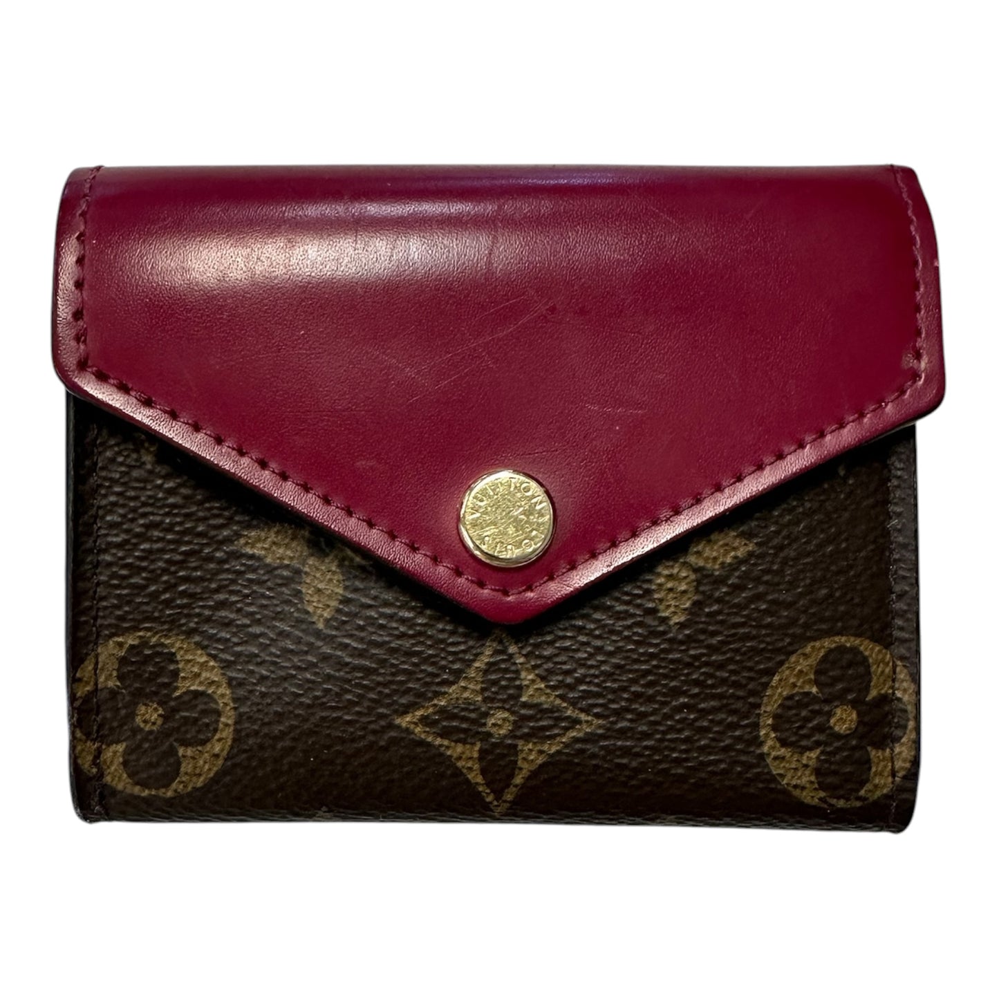 Wallet Luxury Designer By Louis Vuitton In Brown & Purple, Size:Small