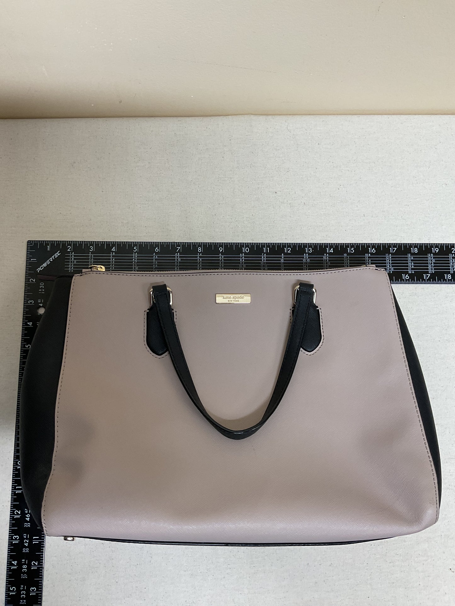 Handbag Designer By Kate Spade In Black & Pink, Size:Large