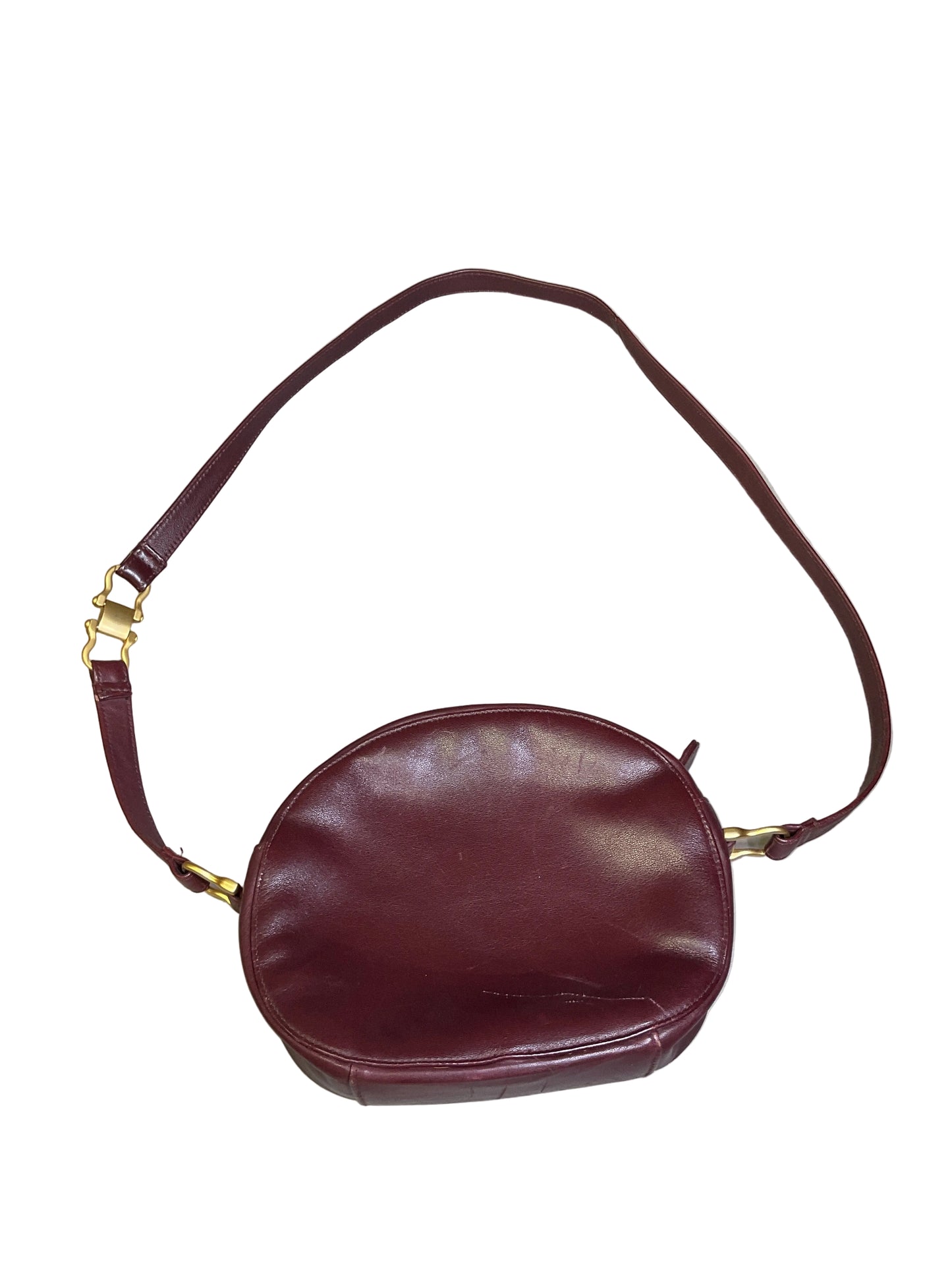 Crossbody Leather By Etienne Aigner In Maroon, Size:Small