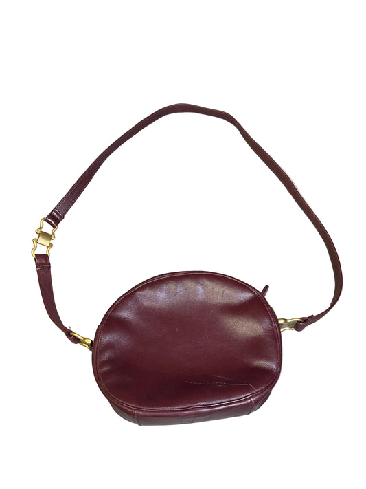 Crossbody Leather By Etienne Aigner In Maroon, Size:Small