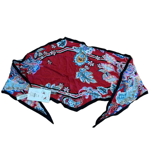 Scarf Square By Talbots In Black & Red