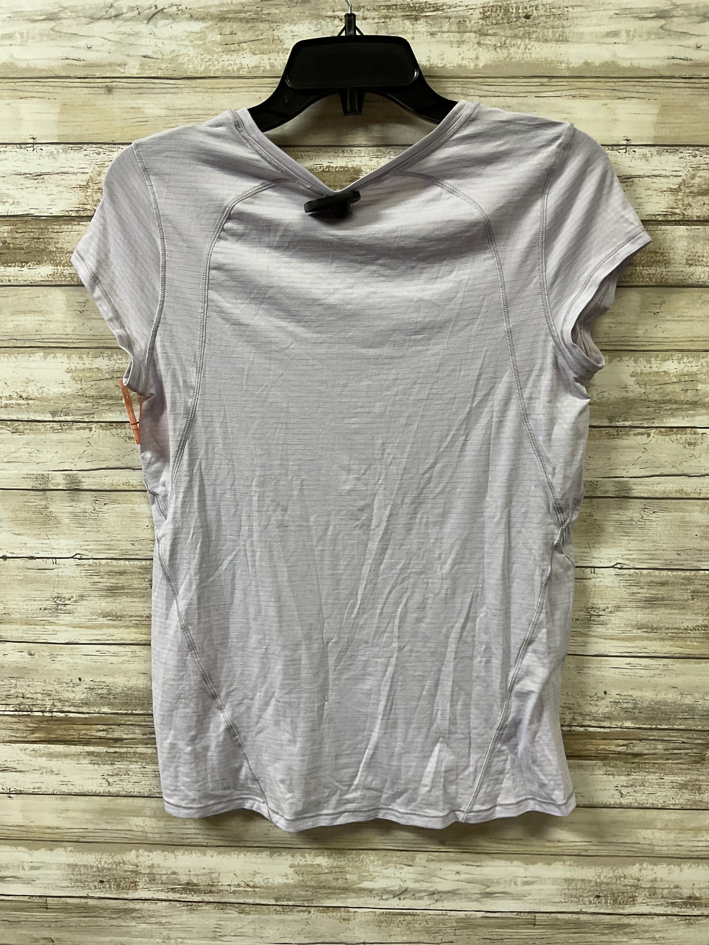 Athletic Top Ss By Lululemon In Purple, Size:M