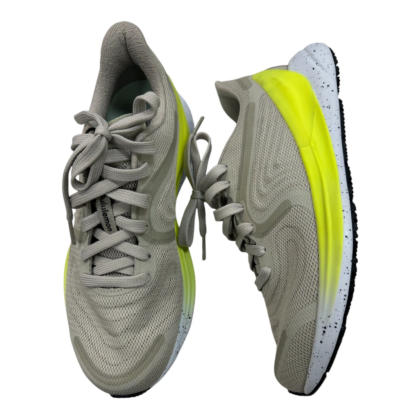 Shoes Athletic By Lululemon In Green & Grey, Size:7.5