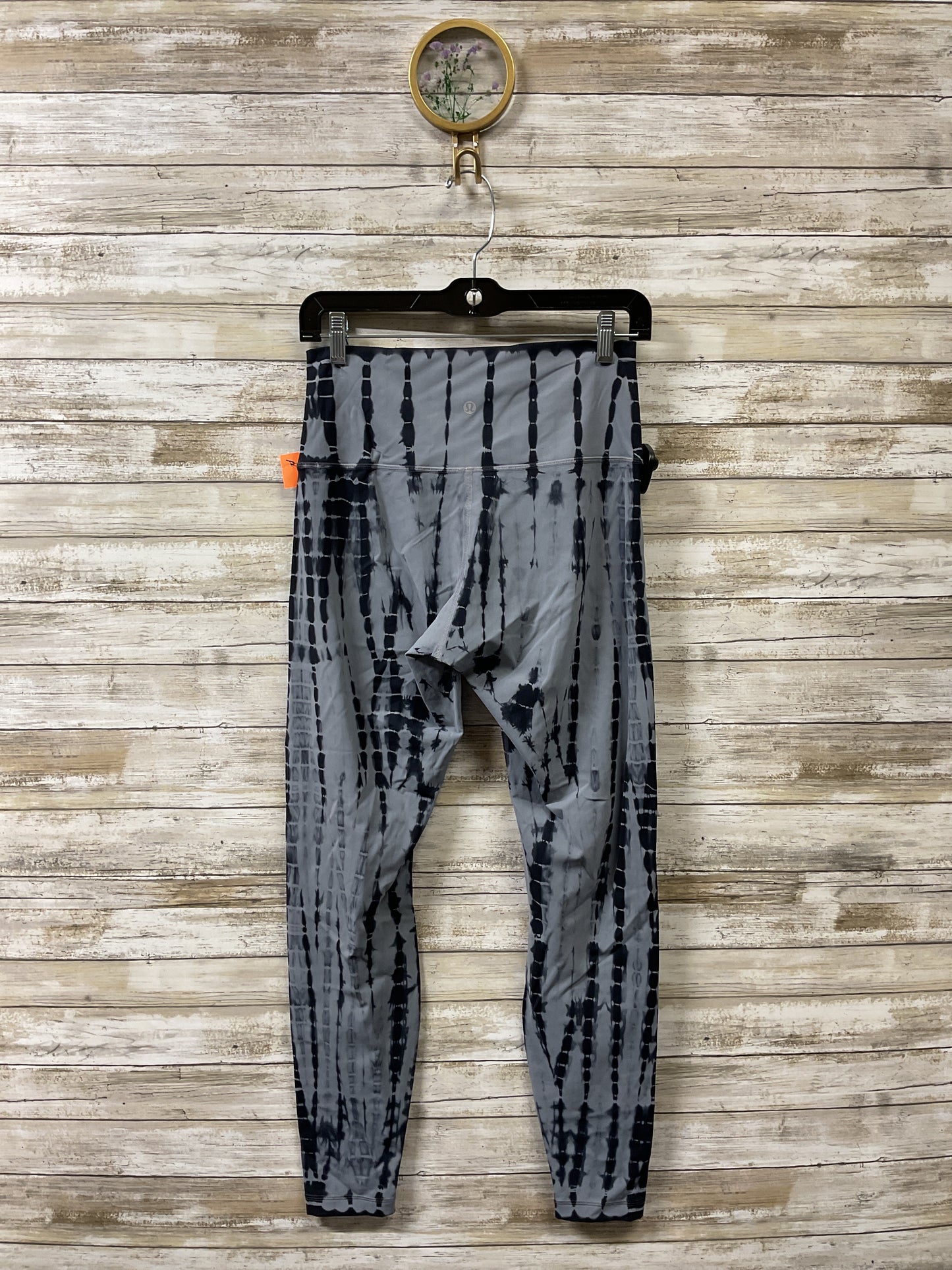 Athletic Leggings By Lululemon In Blue & Grey, Size:8