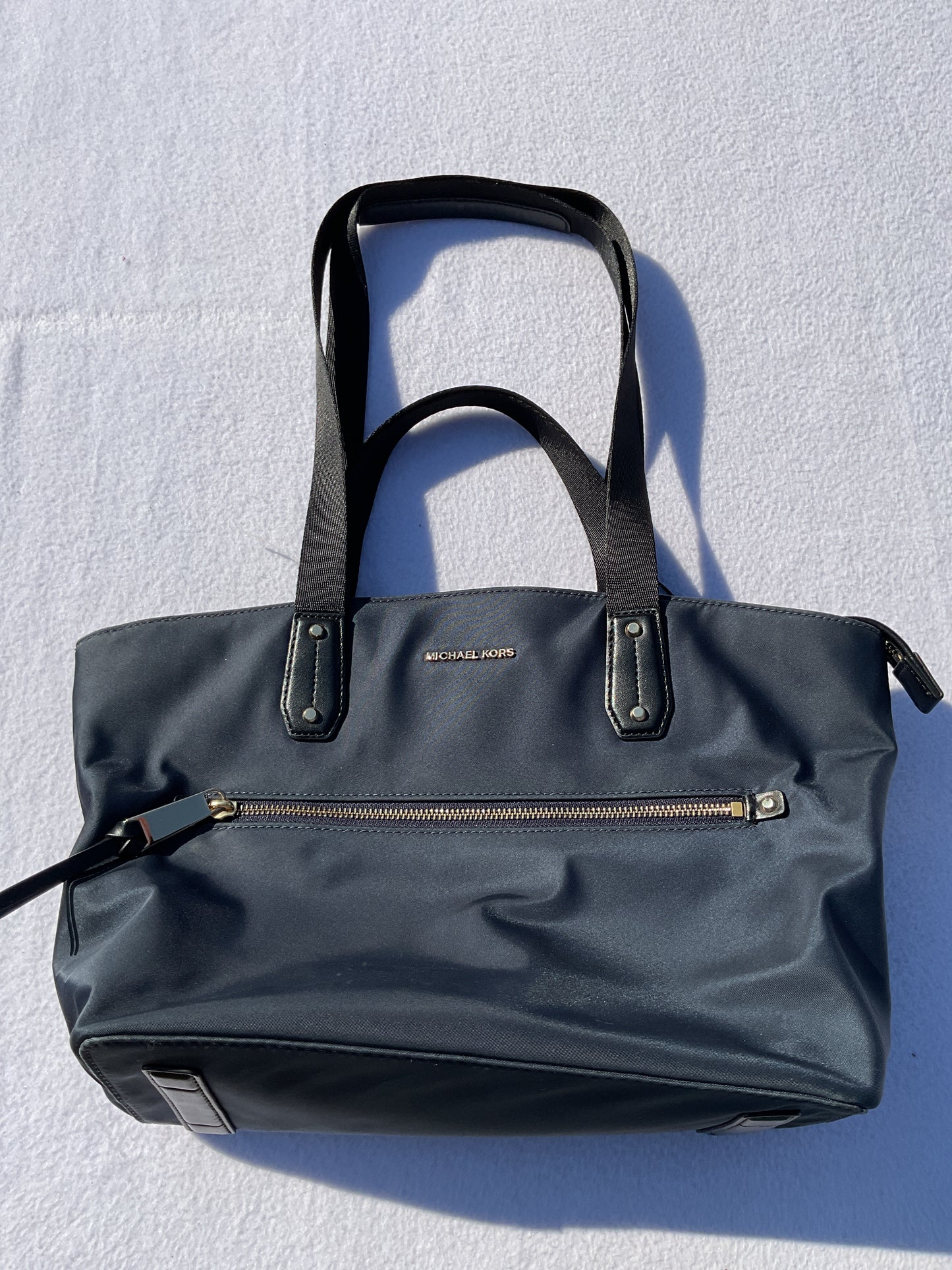 Tote Designer By Michael Kors In Blue, Size:Small