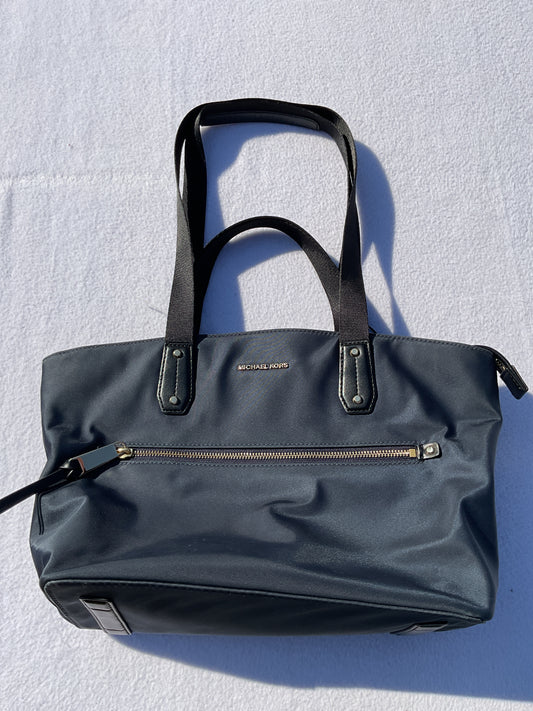 Tote Designer By Michael Kors In Blue, Size:Small